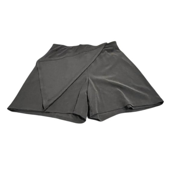 Boston Proper Black Pull-on Wrap Skort Beyond Travel Vacation Sports - Picture 6 of 16